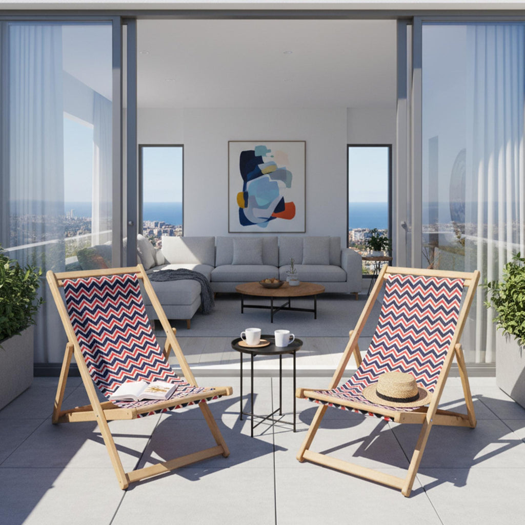 El Yapımı Ahşap Katlanır Plaj Sandalyesi