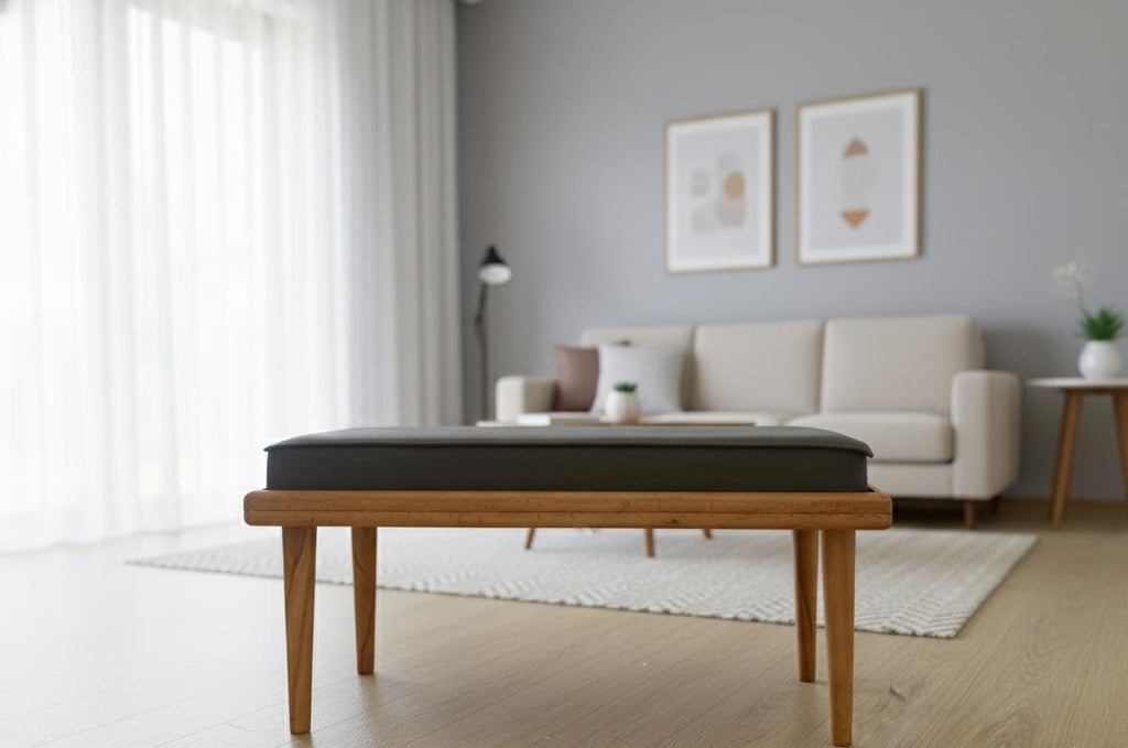 Ahşap Minderli Bench