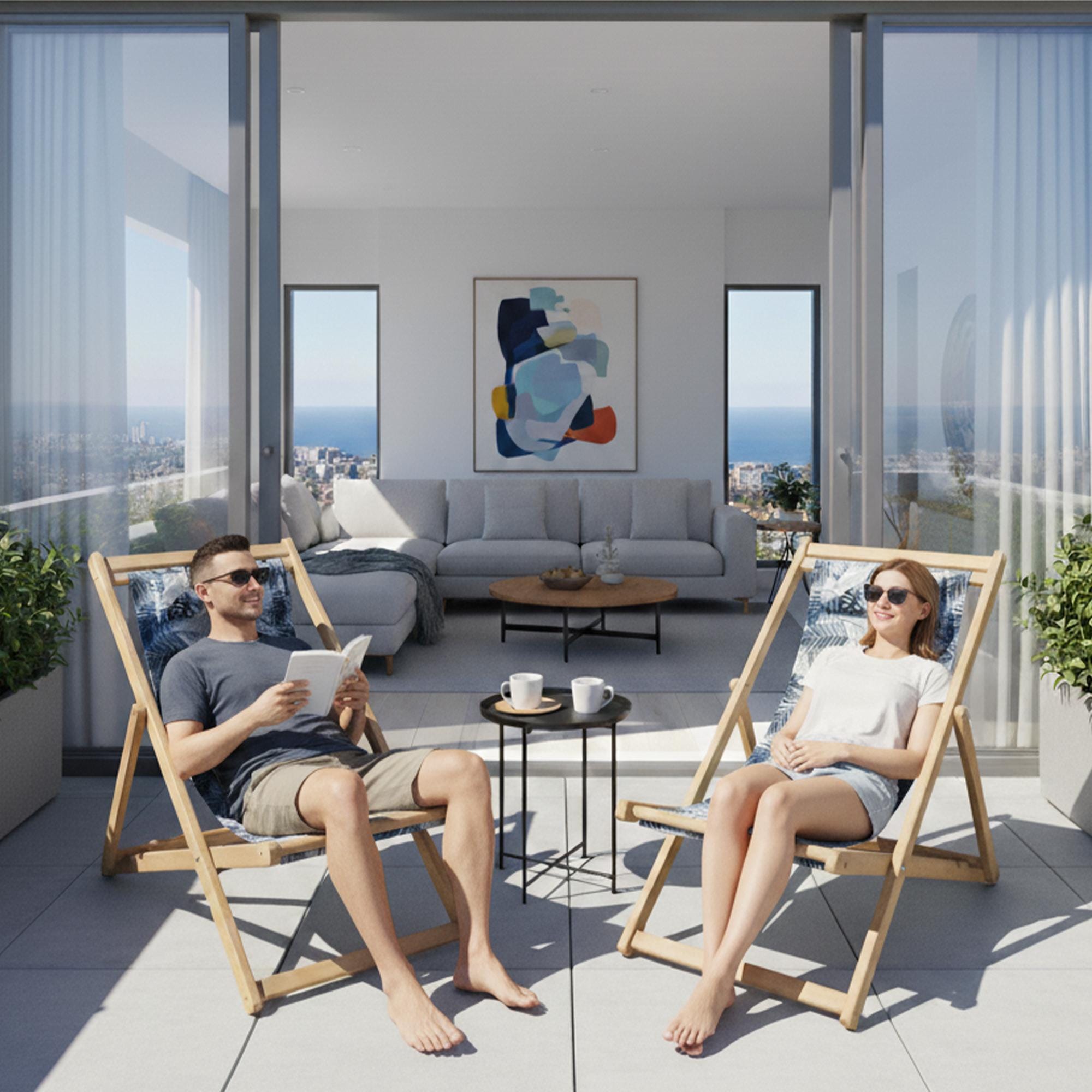 El Yapımı Ahşap Katlanır Plaj Sandalyesi