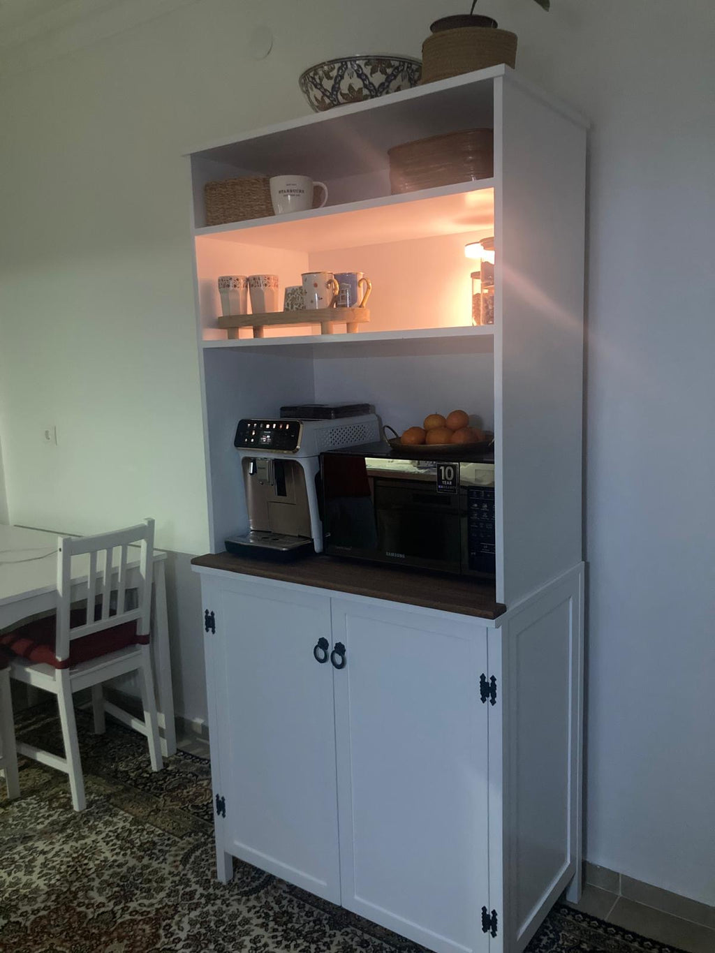 Kişiye Özel Tasarım Modern Masif Kahve Dolabı