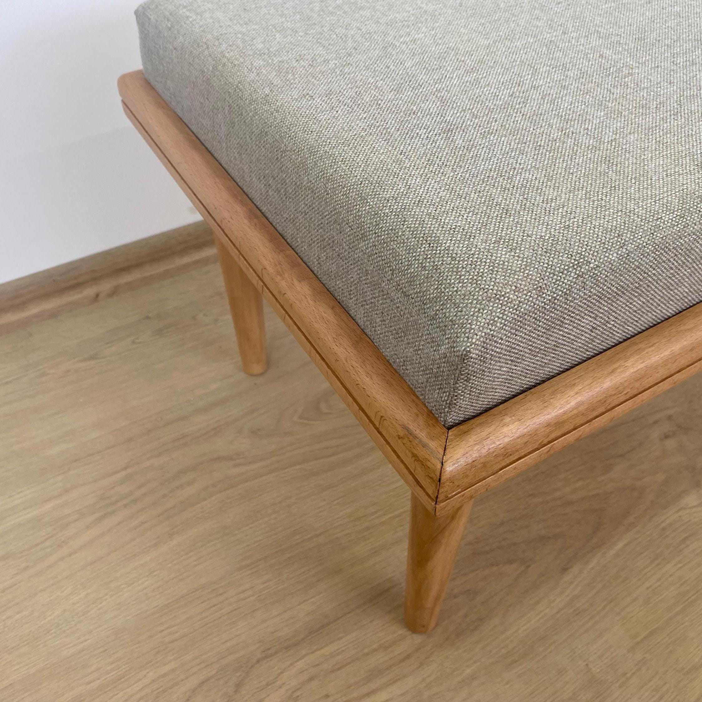 El Yapımı Ahşap Minderli Bench