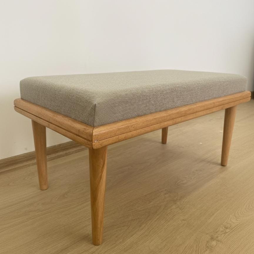 El Yapımı Ahşap Minderli Bench