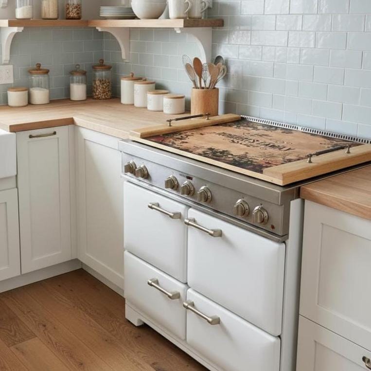 Kişiye Özel Ahşap Ocak Kapağı (Noodle Board)