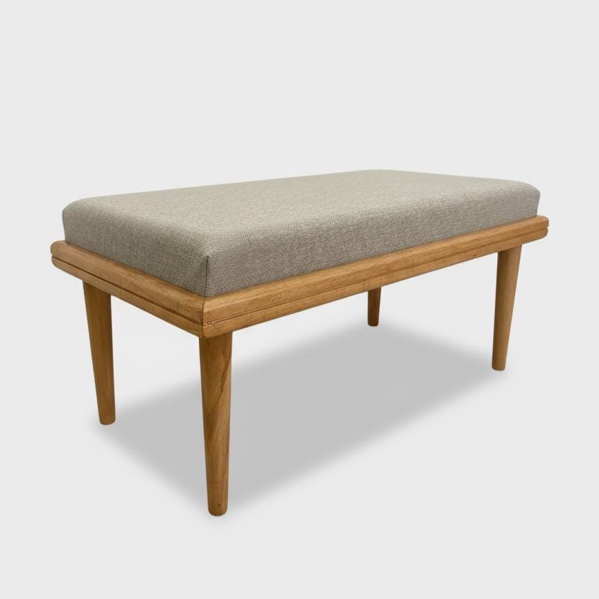 El Yapımı Ahşap Minderli Bench