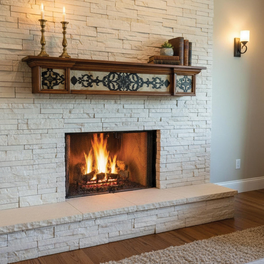 El Yapımı Ayous Ahşap Yüzer Raf