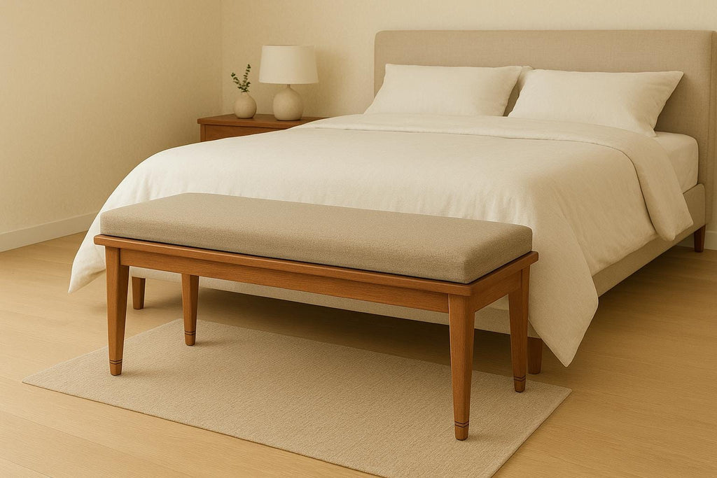 Ahşap Minderli Bench