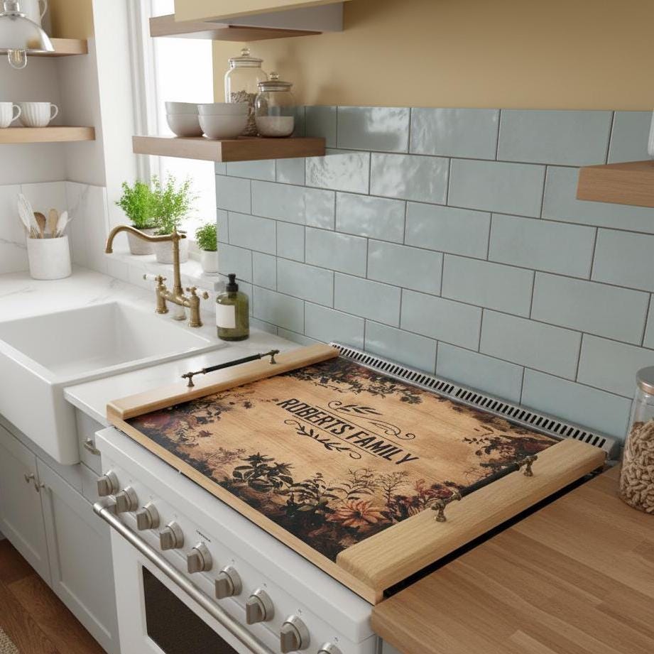 Kişiye Özel Ahşap Ocak Kapağı (Noodle Board)