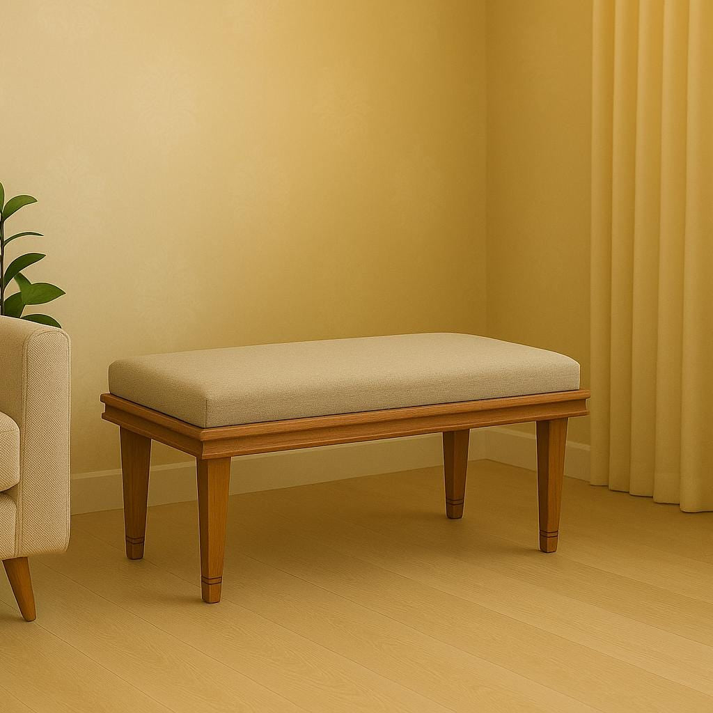 Ahşap Minderli Bench