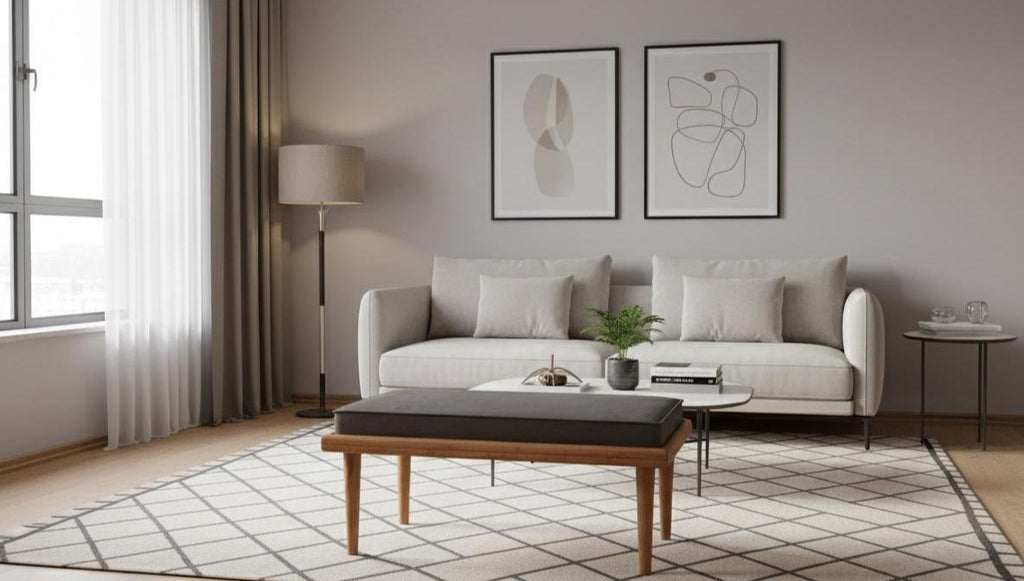 Ahşap Minderli Bench