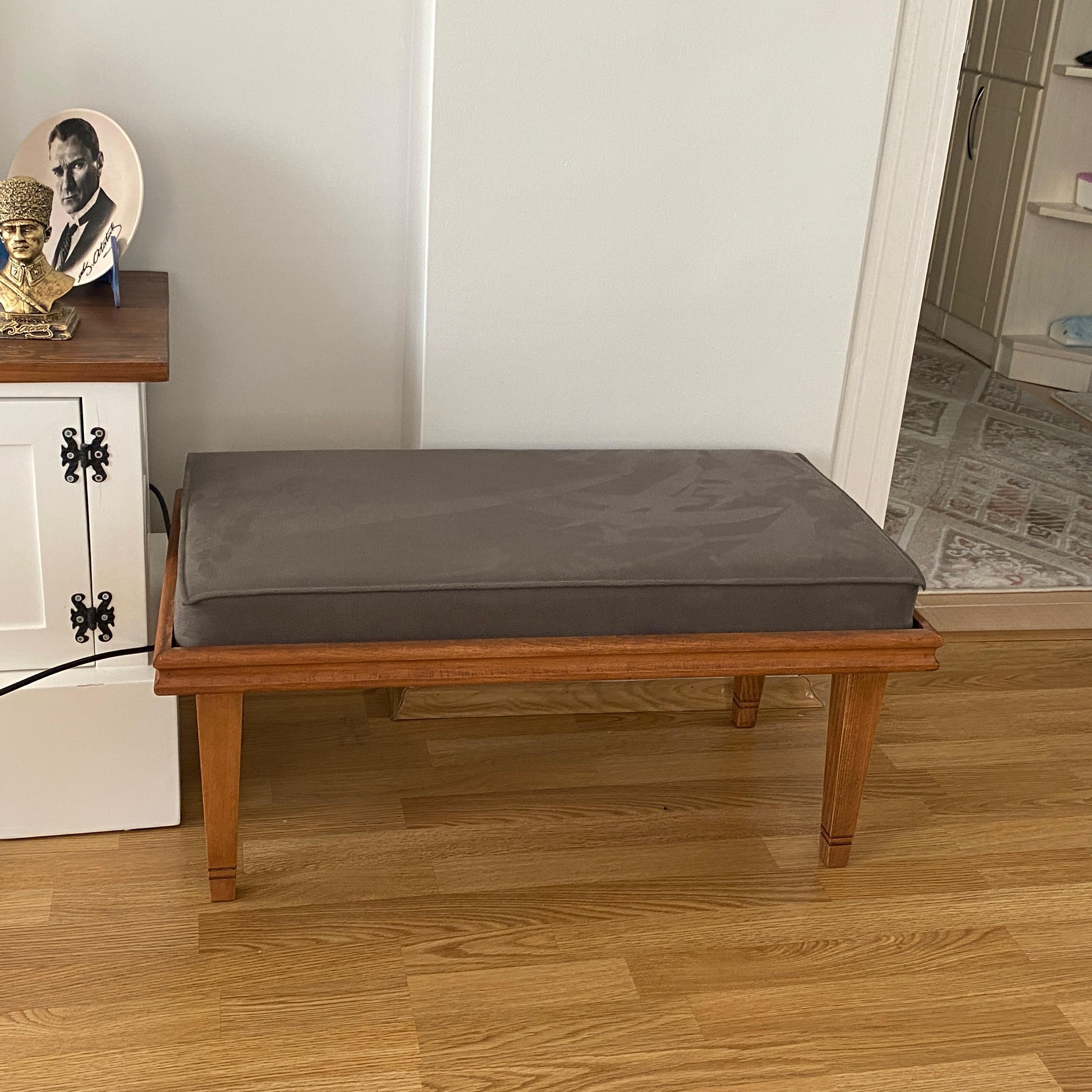 Ahşap Minderli Bench