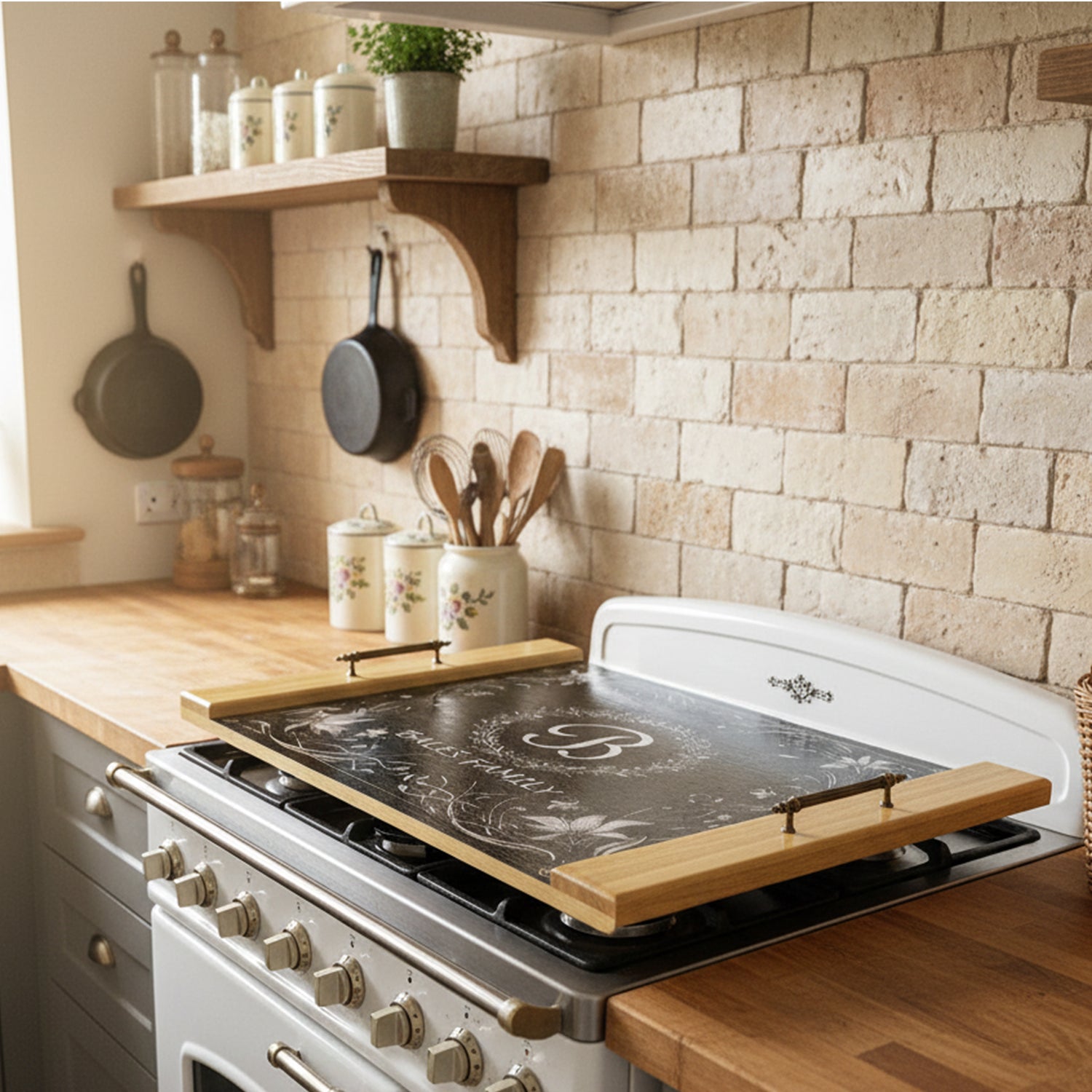 Kişiye Özel İstenilen Ebatta Üretilebilen Ahşap Ocak Kapağı