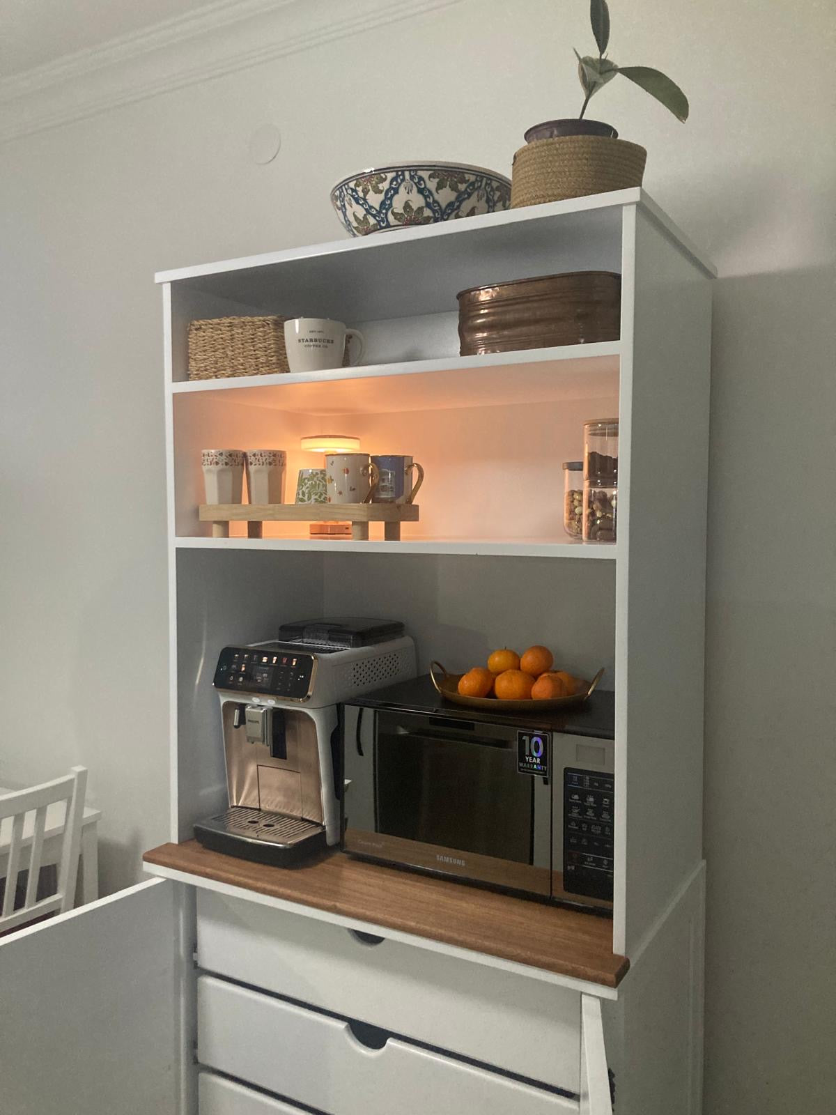 Kişiye Özel Tasarım Modern Masif Kahve Dolabı