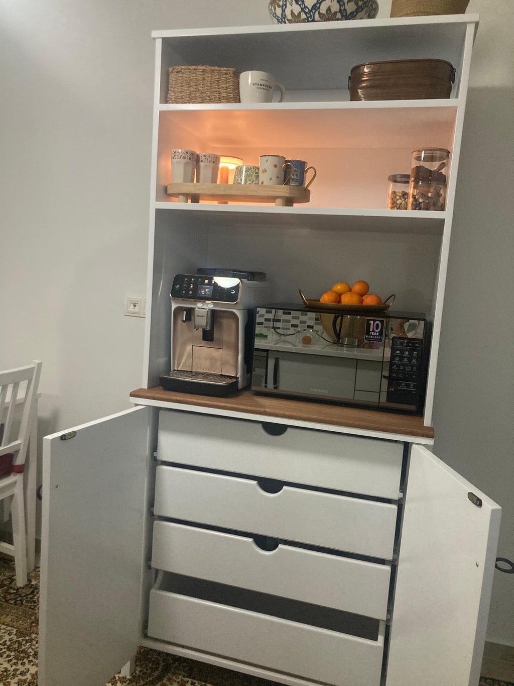 Kişiye Özel Tasarım Modern Masif Kahve Dolabı