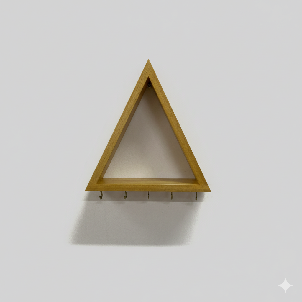 Duvar Tipi Ahşap Anahtarlık Askısı ve Organizatör