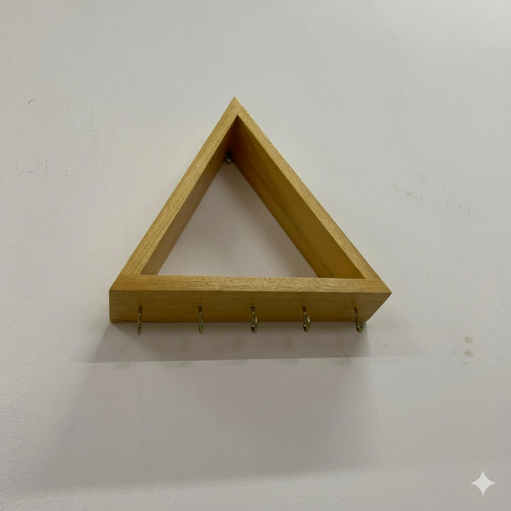 Duvar Tipi Ahşap Anahtarlık Askısı ve Organizatör