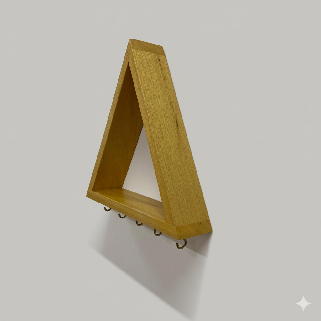 Duvar Tipi Ahşap Anahtarlık Askısı ve Organizatör