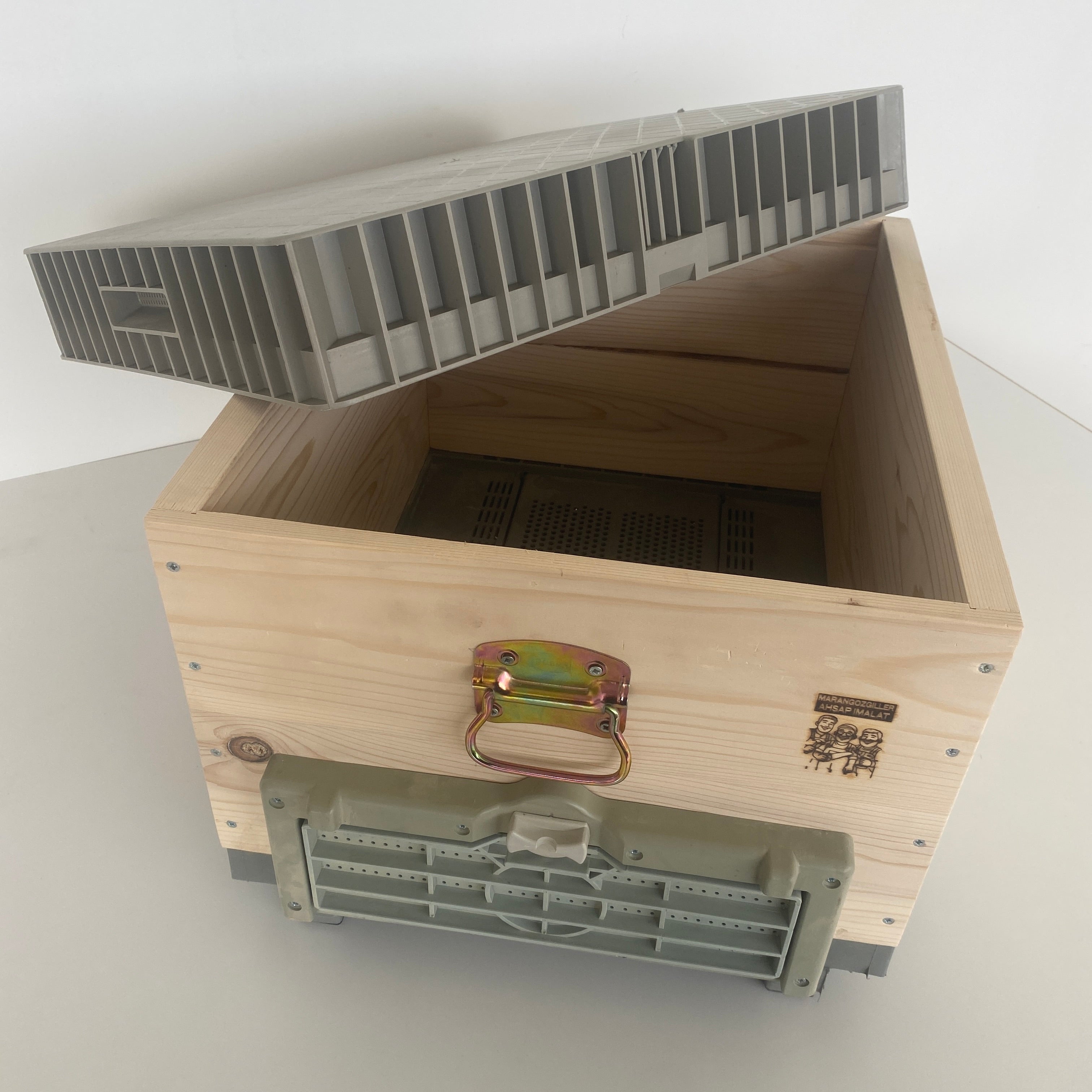 10 Çıtalı Tek Katlı Ahşap Arı Kovanı