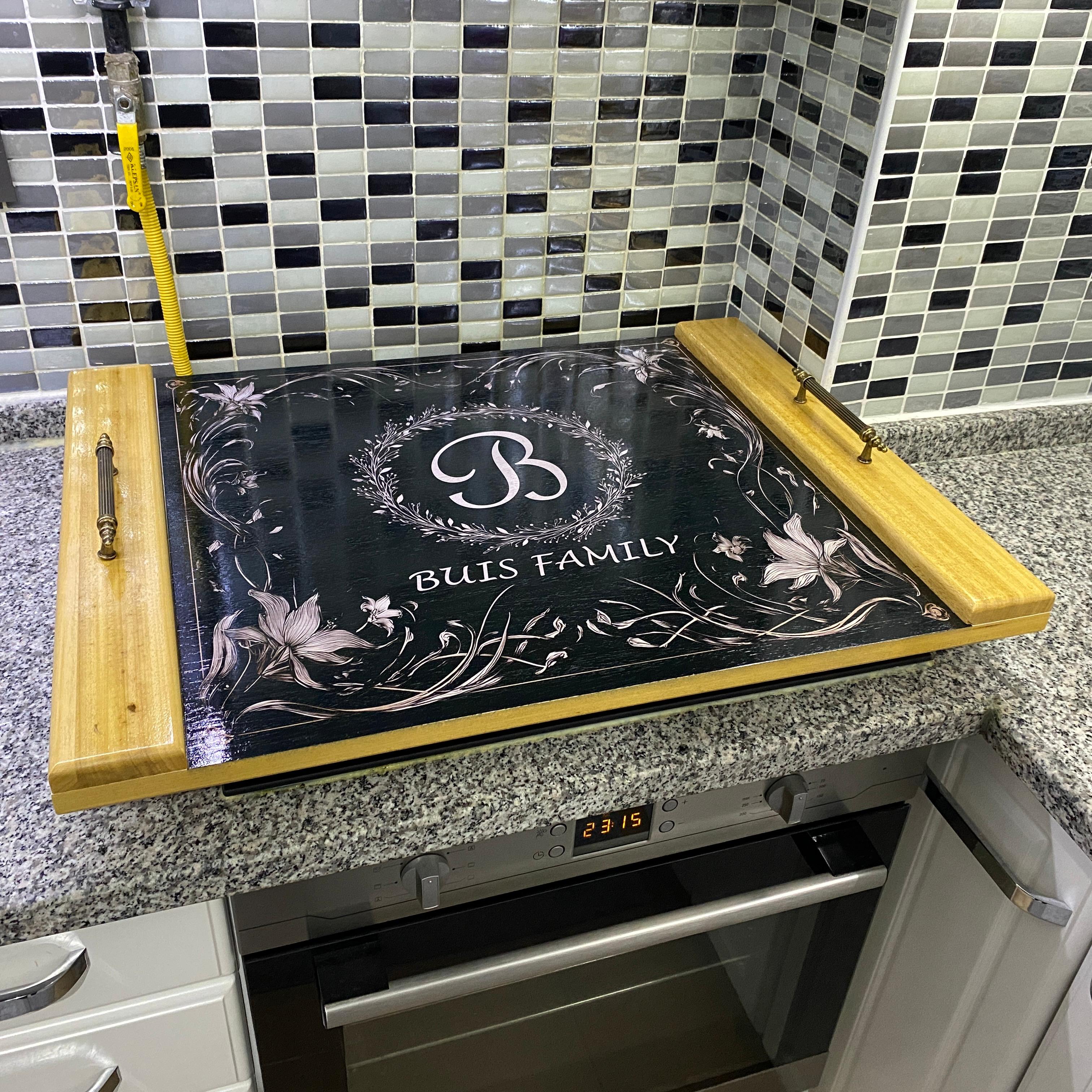 Kişiye Özel İstenilen Ebatta Üretilebilen Ahşap Ocak Kapağı