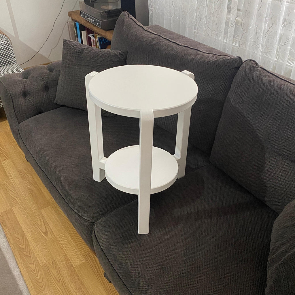 Yuvarlak Nesting Yan 2li Sehpa Seti