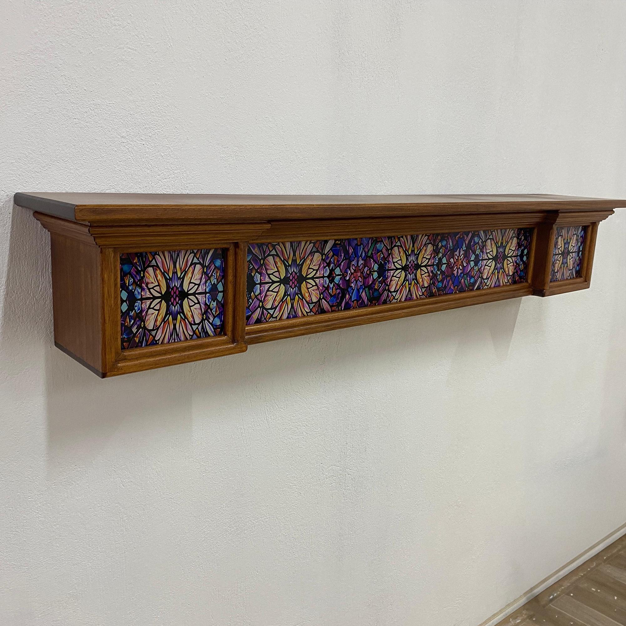 Ayous Ahşap Duvara Monte Raf (Konsol / Şömine Üstü Raf)