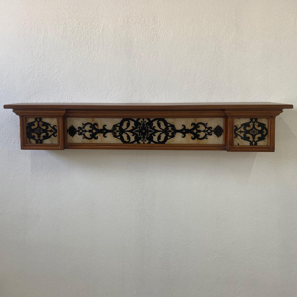 El Yapımı Ayous Ahşap Yüzer Raf