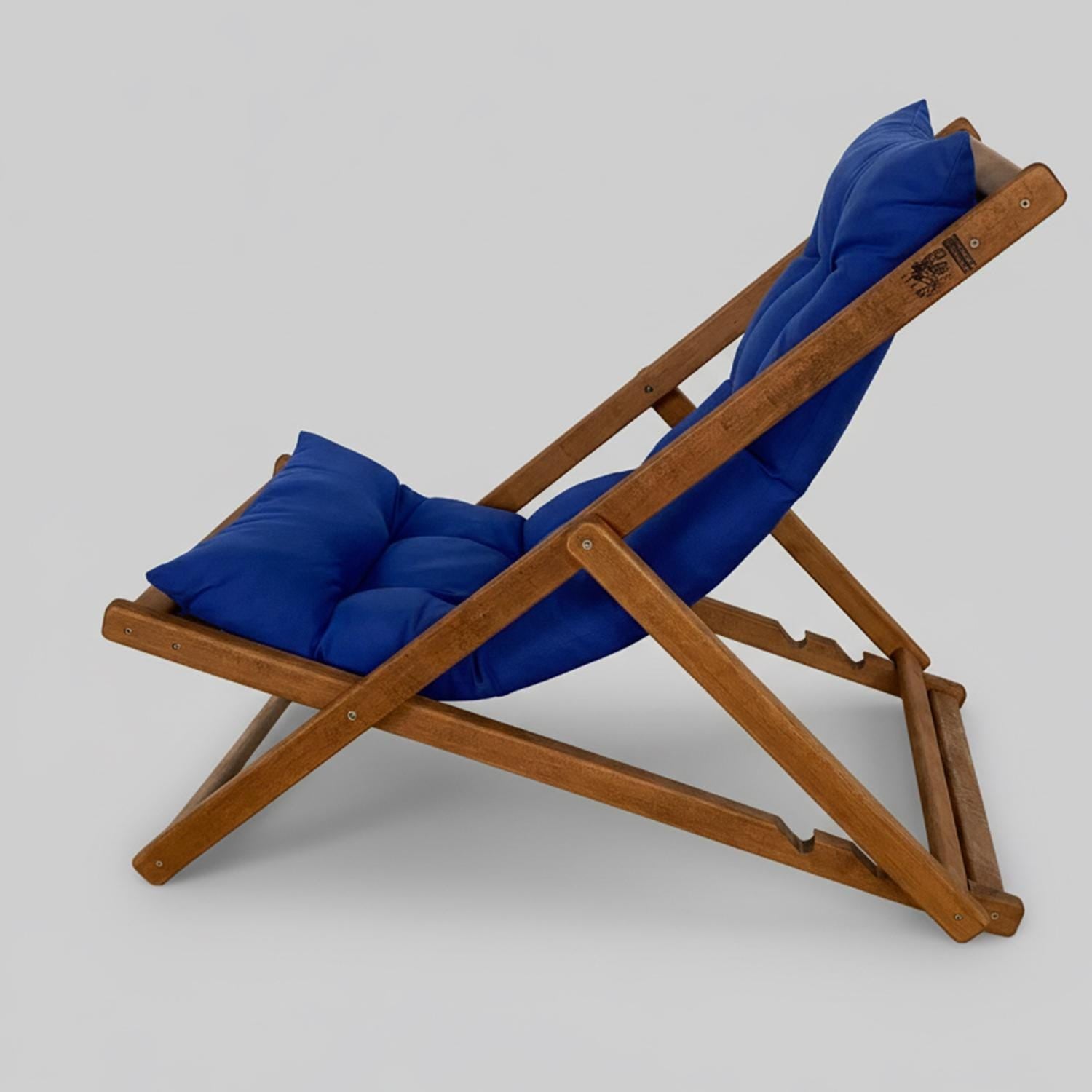 Minderli Ahşap Katlanır Plaj Sandalyesi