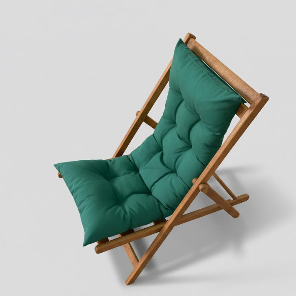 Ahşap Katlanır Minderli Plaj Sandalyesi
