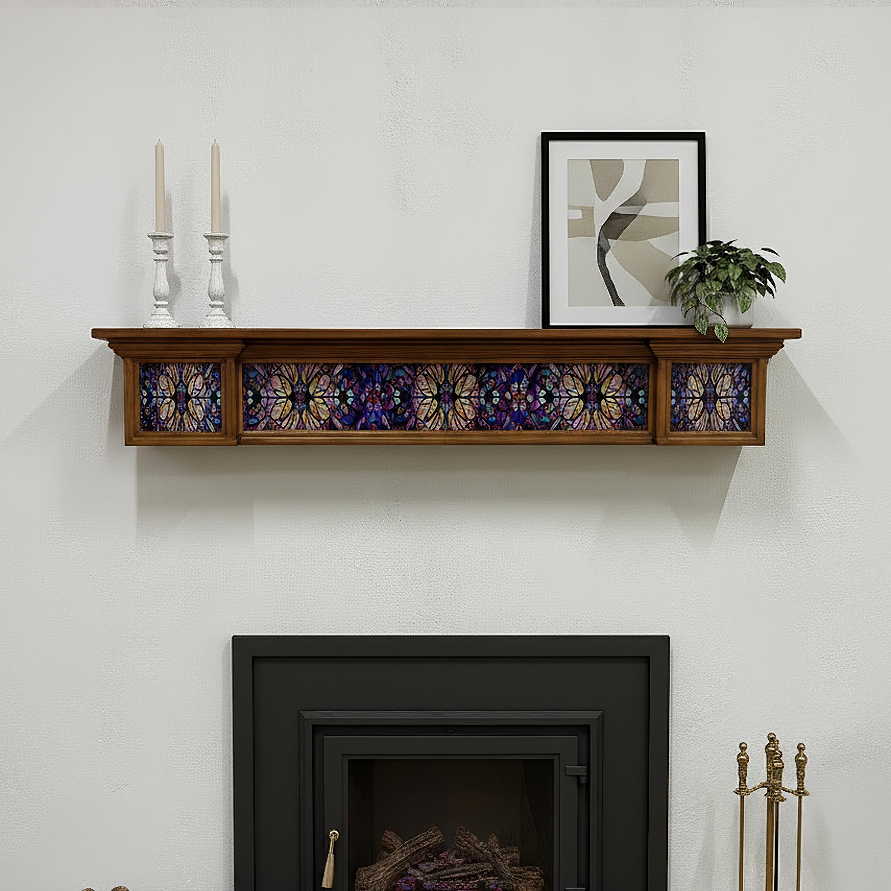 Ayous Ahşap Duvara Monte Raf (Konsol / Şömine Üstü Raf)